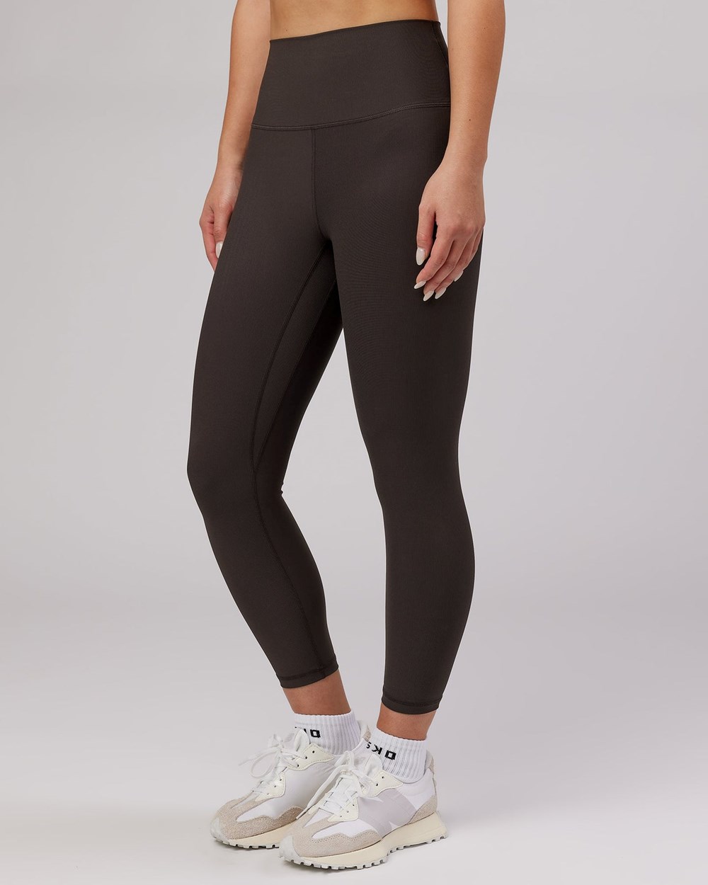 Dark Walnut LSKD Balance Ribbed 7/8 Length Legging | GE4312609