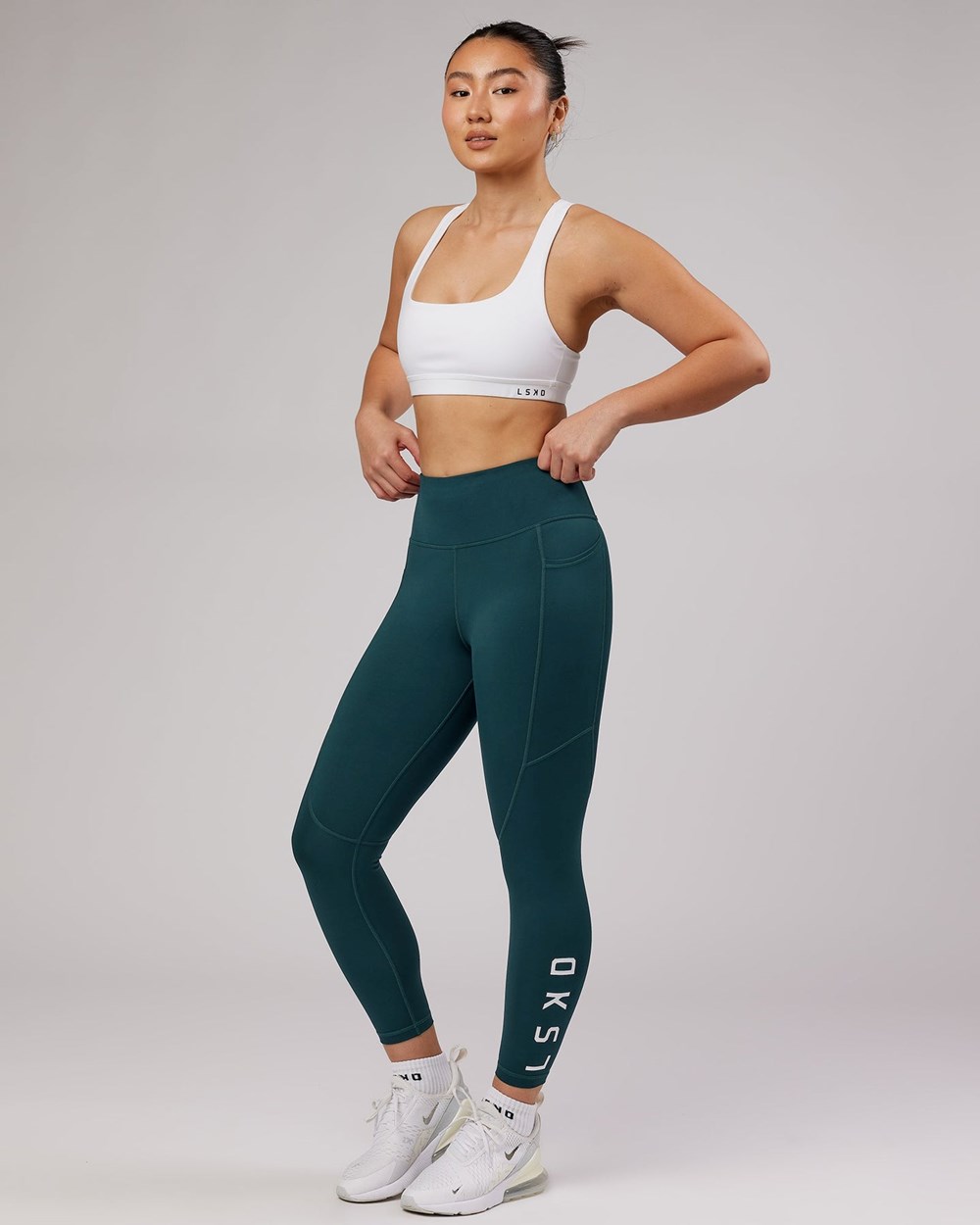 Deep Teal LSKD Rep 7/8 Length Legging | WS9567214