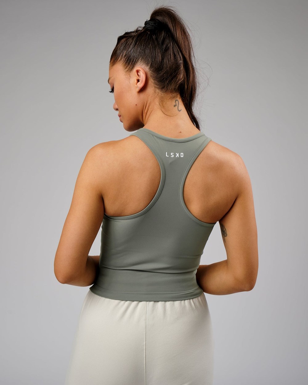 Dusty Olive LSKD Flow Performance Tank | MK2573961