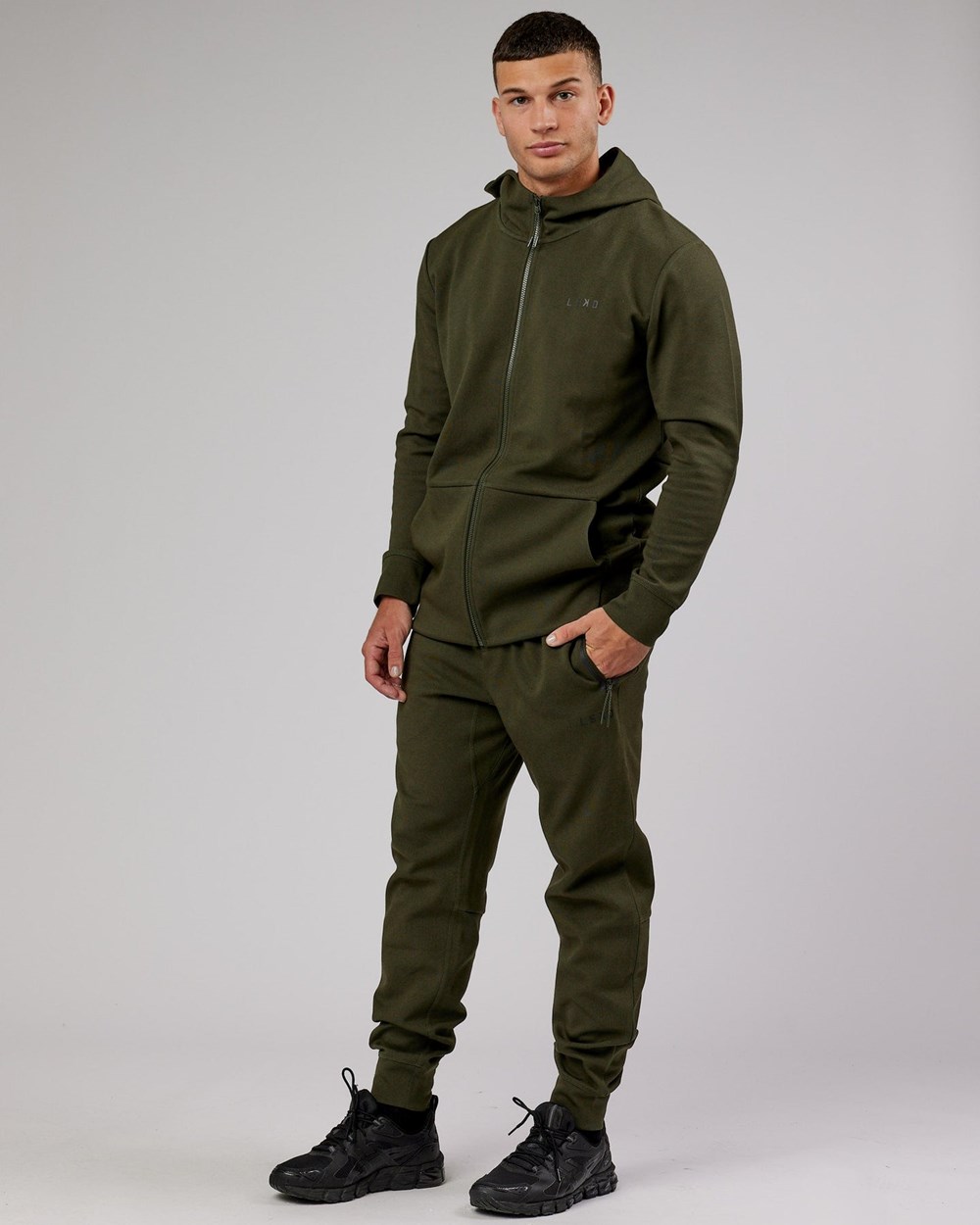 Forest Night LSKD Athlete ForgedFleece Zip Jogger | CB7193428