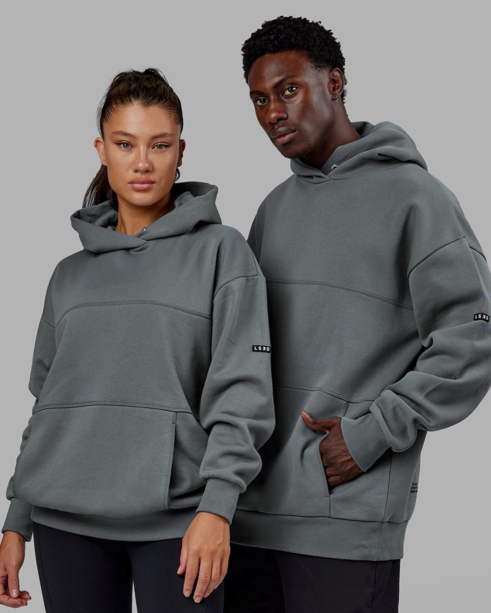 Graphite LSKD Lab Hoodie Oversize | XC3718026