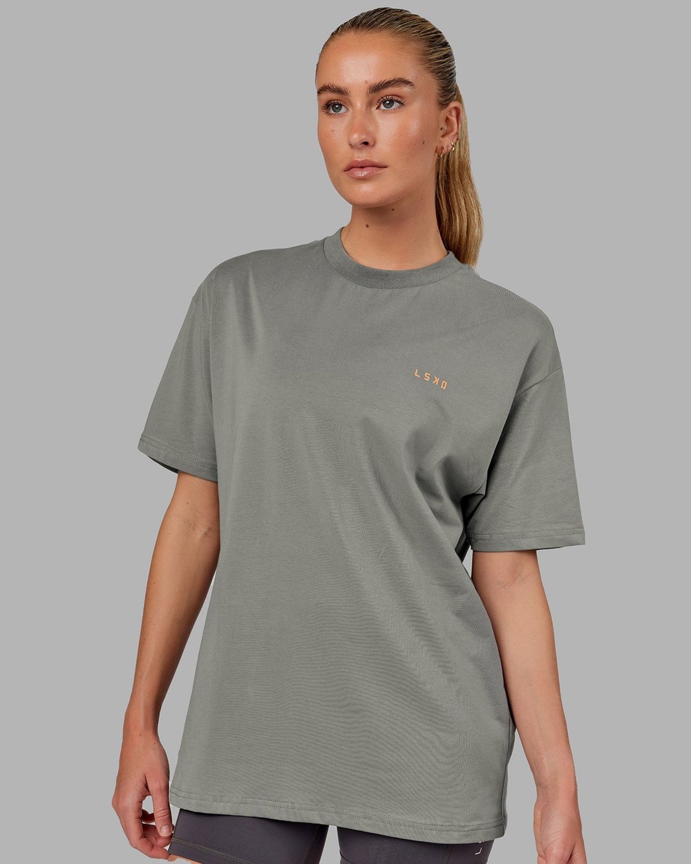 Graphite / Tangerine LSKD VS4 FLXCotton Tee Oversize | GI2714903