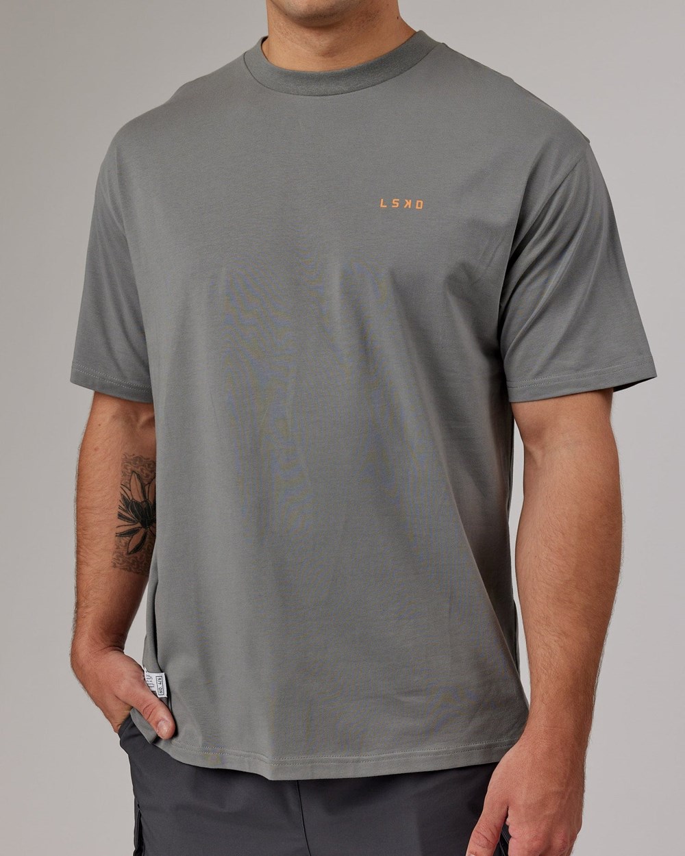 Graphite / Tangerine LSKD VS4 FLXCotton Tee Oversize | SN9806347