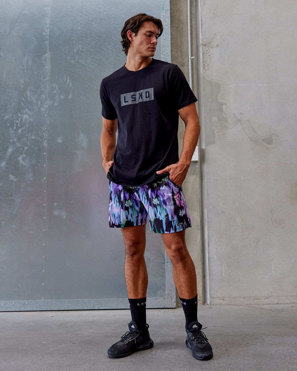 Hyper Floral Black LSKD Intensity 7'' Performance Short | YW2463015