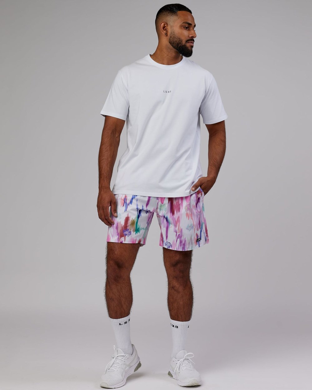 Hyper Floral White LSKD Intensity 7'' Performance Short | IL7301592