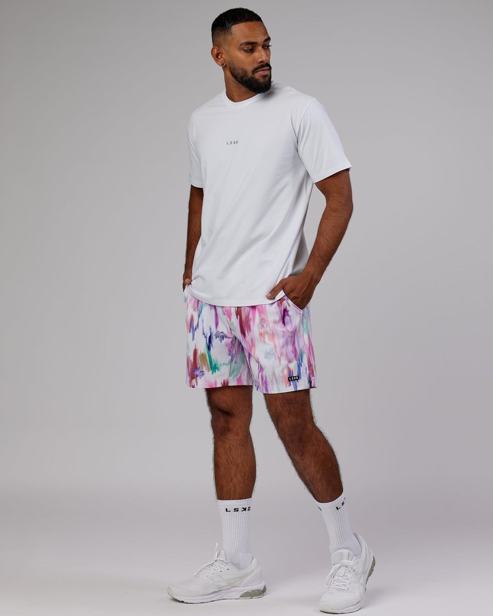 Hyper Floral White LSKD Intensity 7'' Performance Short | IL7301592