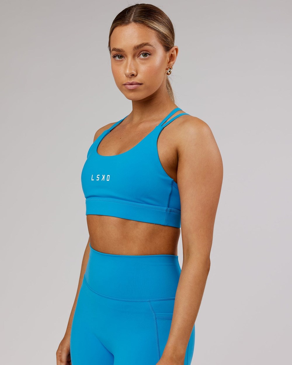 Ibiza Blue LSKD Bridge Sports Bra | XY7280195