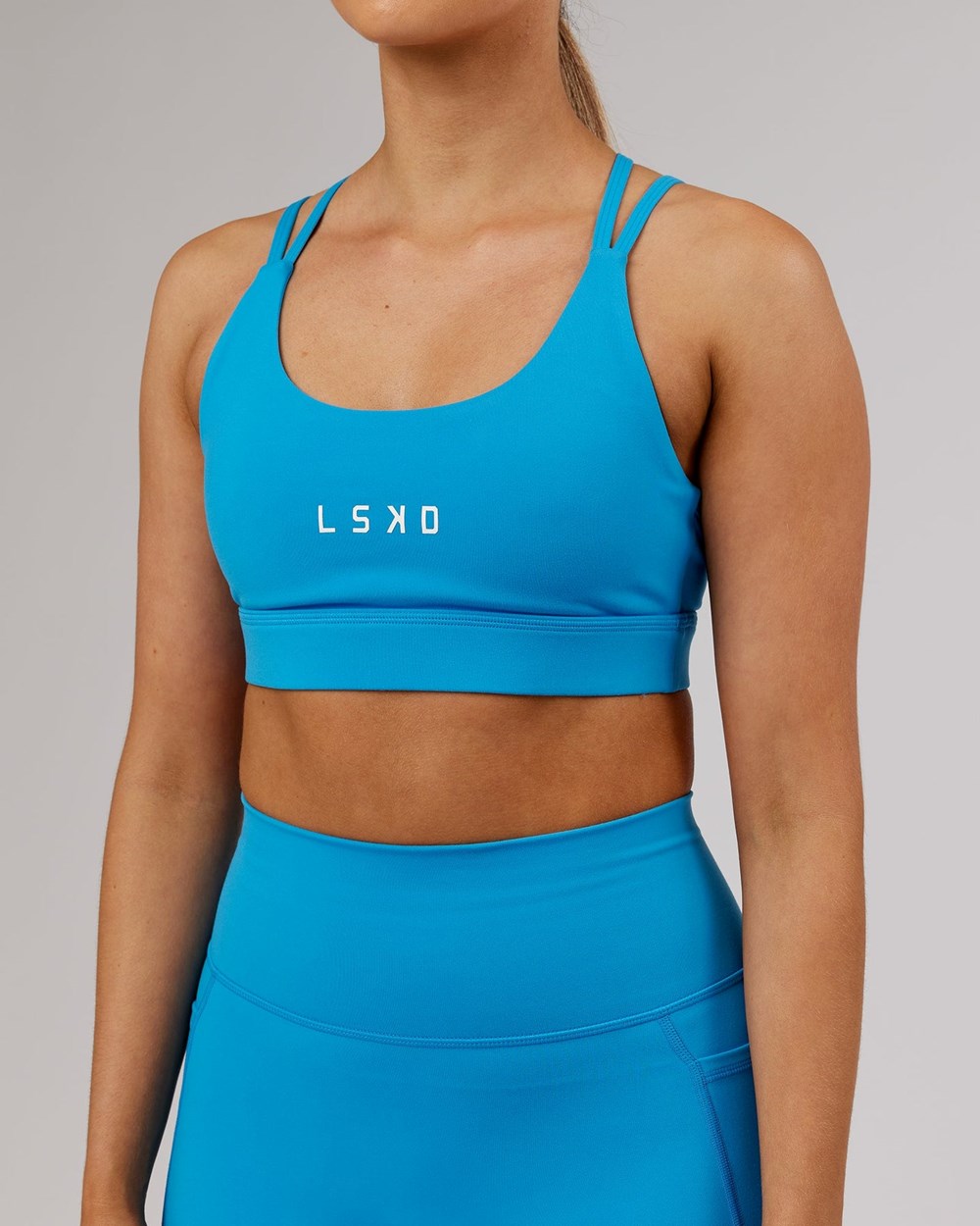 Ibiza Blue LSKD Bridge Sports Bra | XY7280195