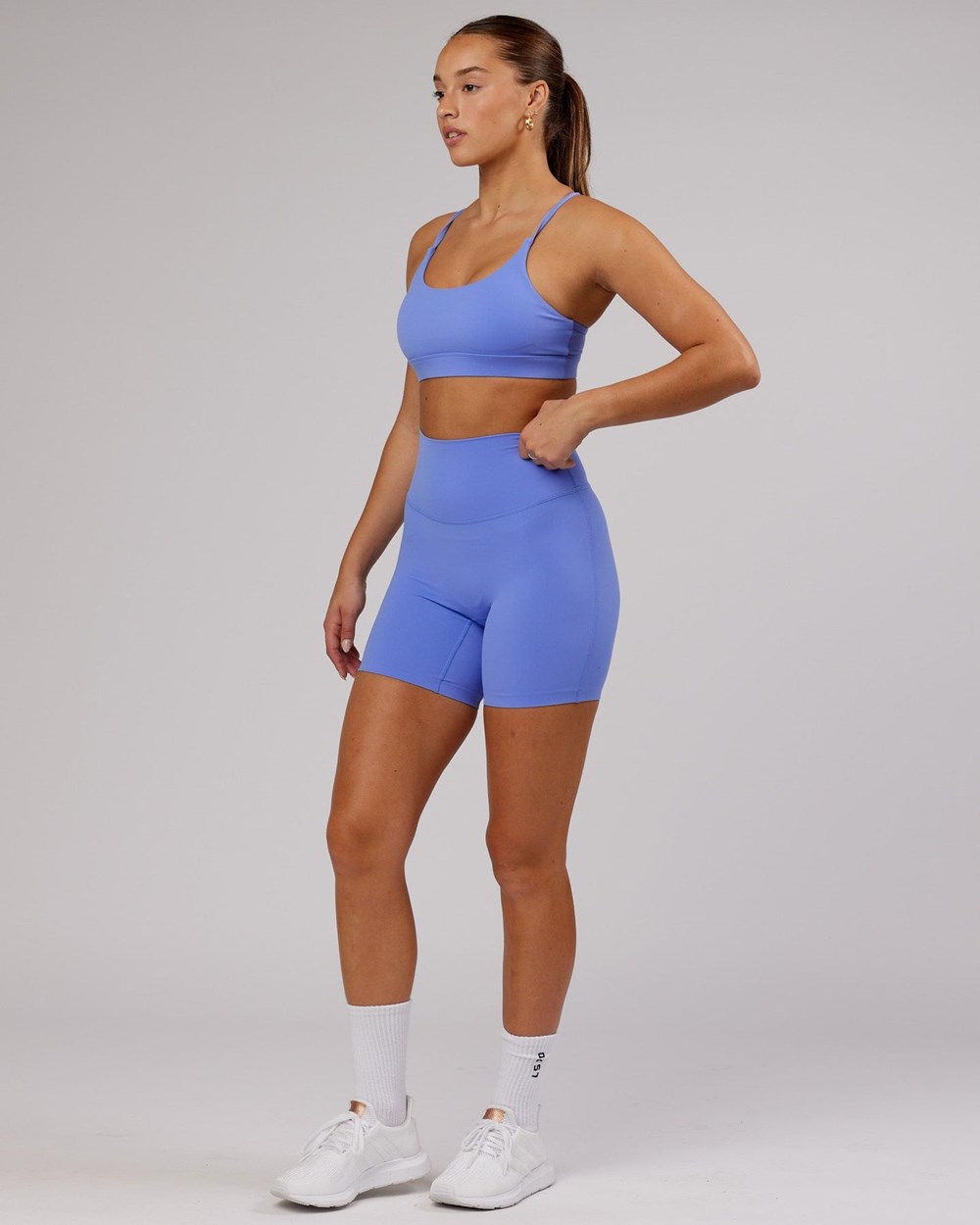 Indulgent Blue LSKD Elixir Mid-Length Bike Short | YX1098762