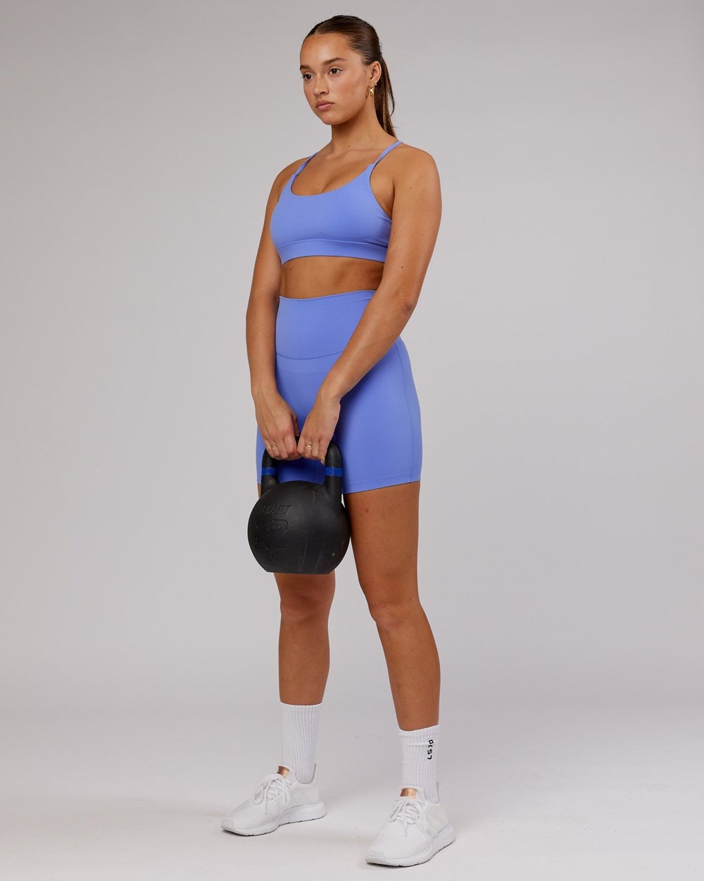 Indulgent Blue LSKD Elixir Mid-Length Bike Short | YX1098762