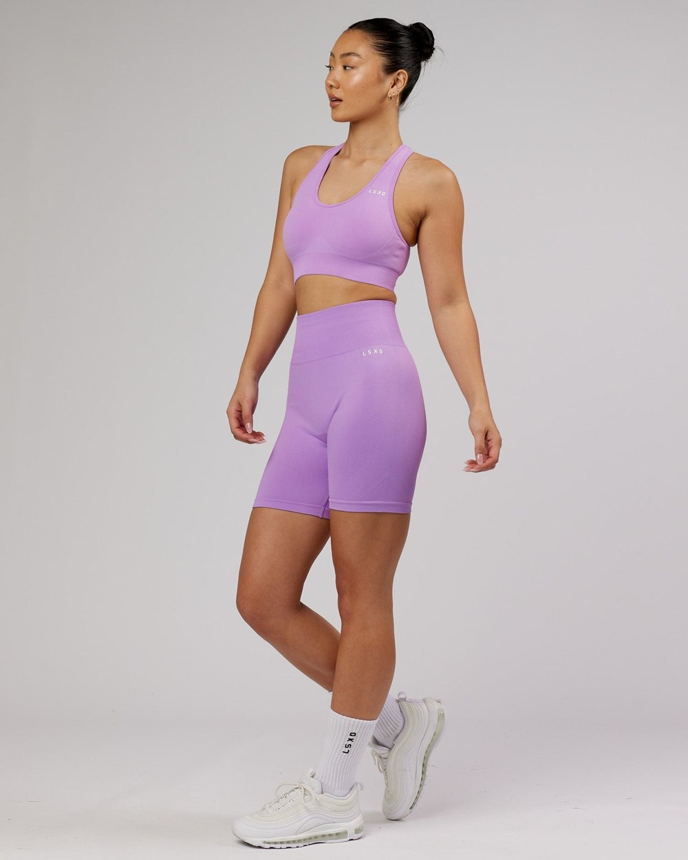 Lilac LSKD Limitless Seamless Mid-Length Bike Short | EF9568423