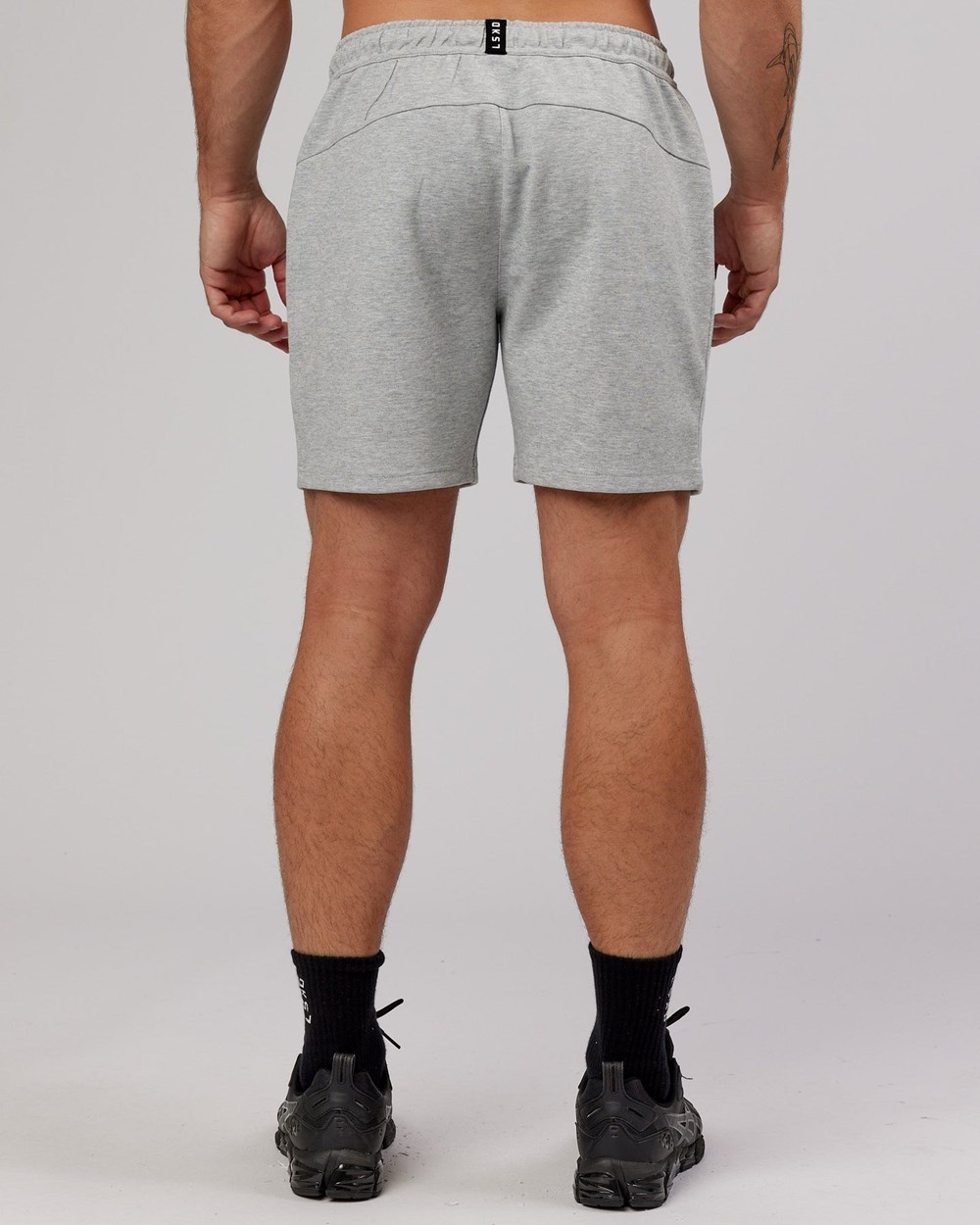 Lt Grey Marl LSKD Athlete ForgedFleece Track Short | MU1243609