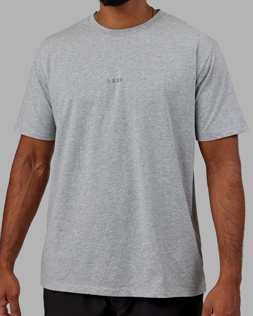 Lt Grey Marl LSKD Base FLXCotton Tee | OH5320481