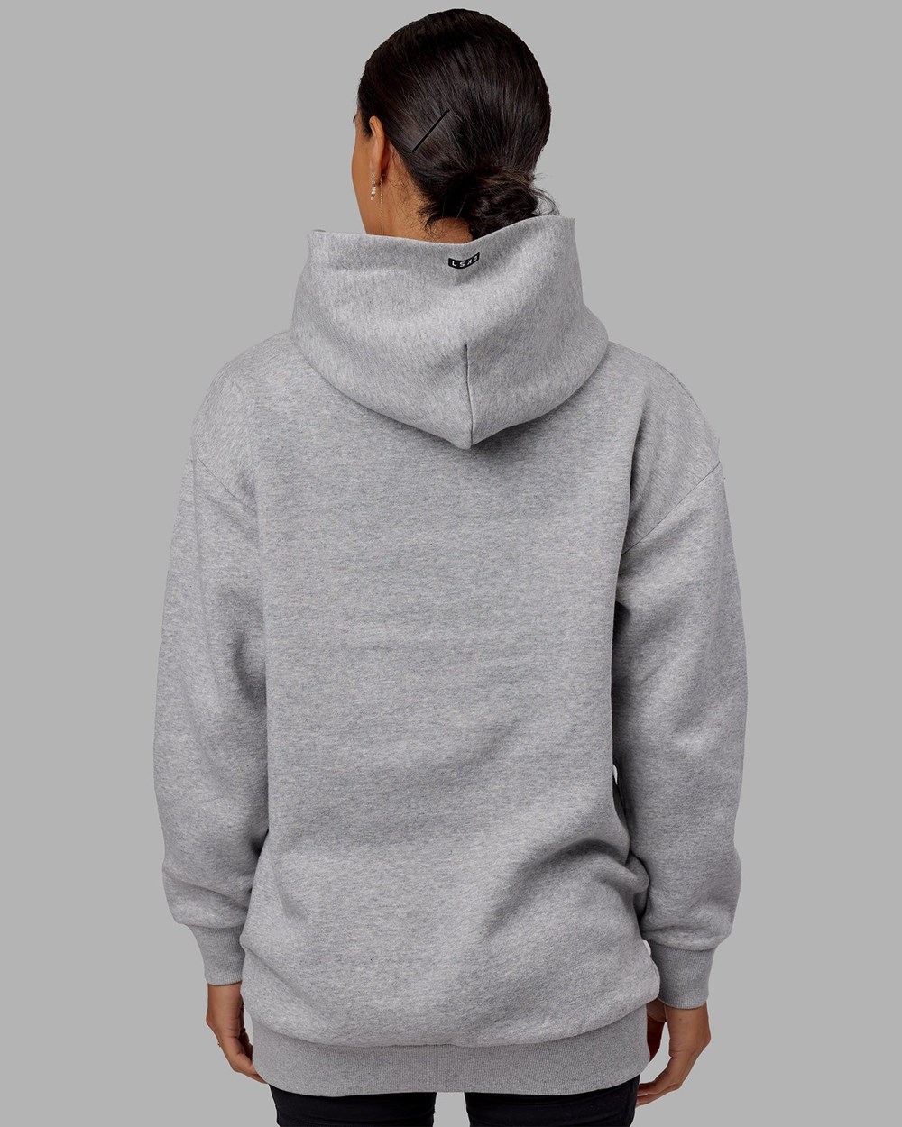 Lt Grey Marl LSKD Capsule Hoodie Oversize | CS5230719