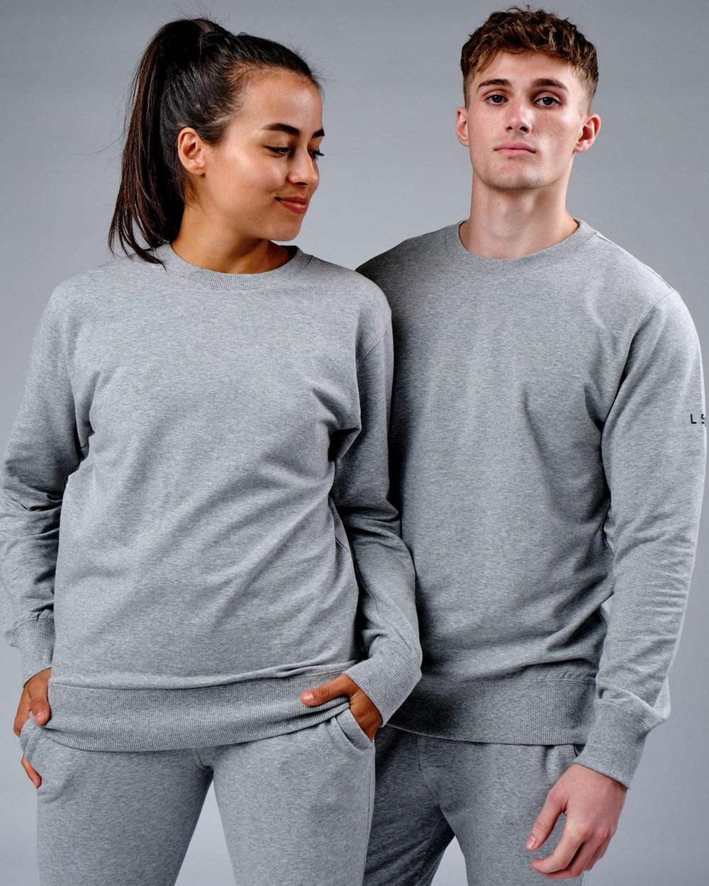 Lt Grey Marl LSKD Rival FLXFleece Training Fit Sweater | JM6714523