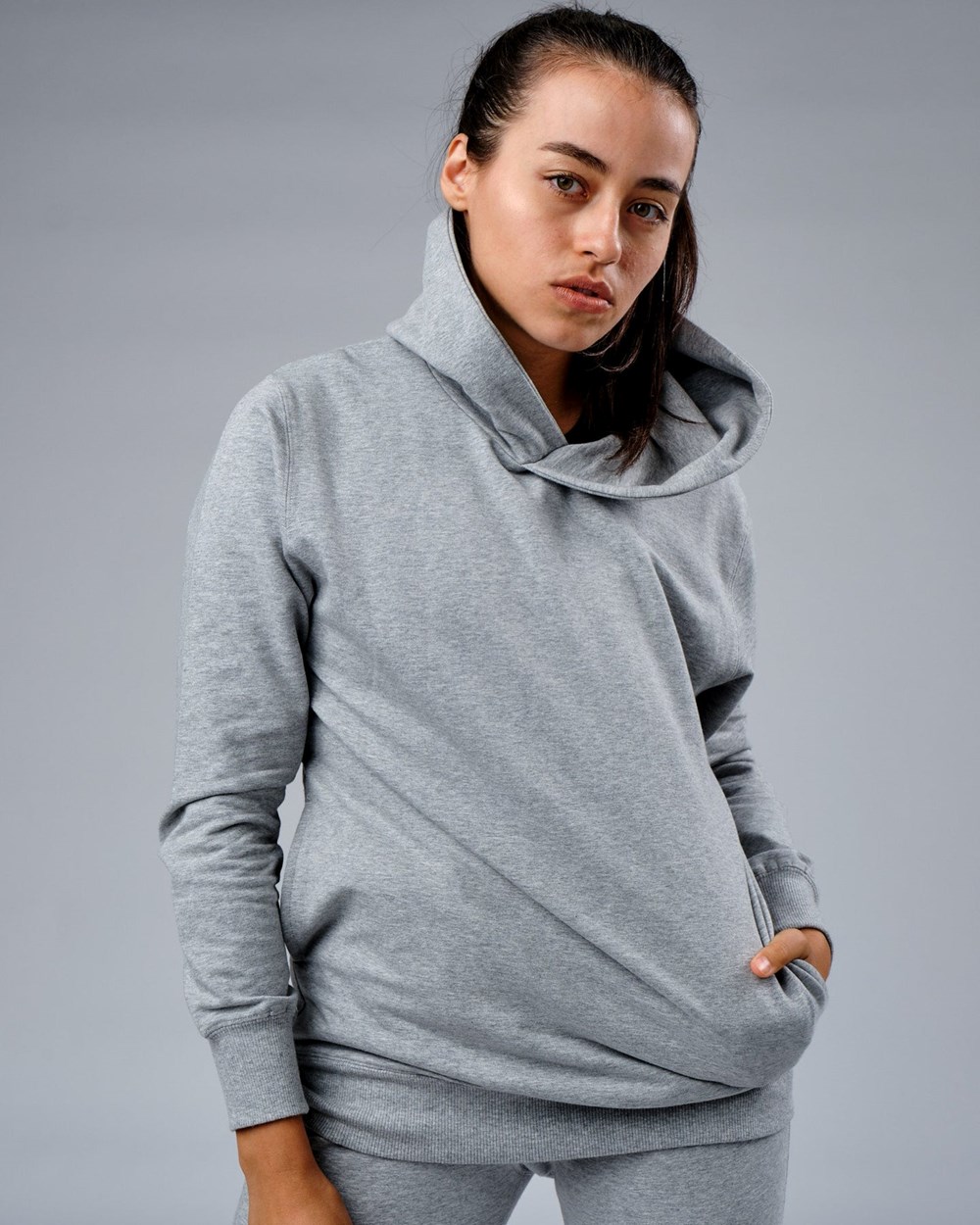 Lt Grey Marl LSKD Rival FLXFleece Training Fit Hoodie | RA4817503