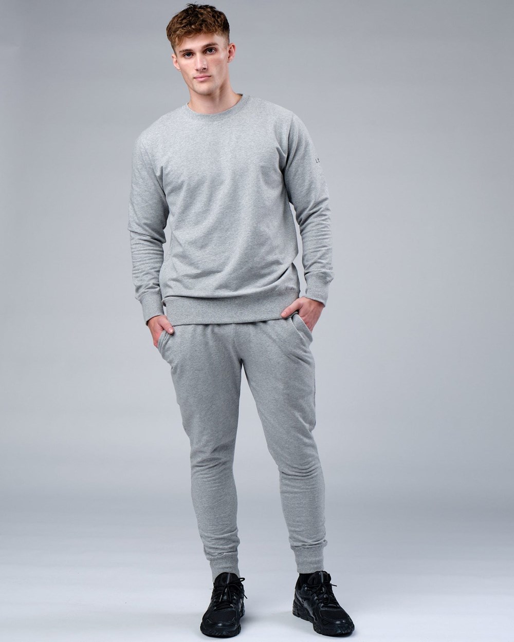 Lt Grey Marl LSKD Rival FLXFleece Training Fit Sweater | WF2408537