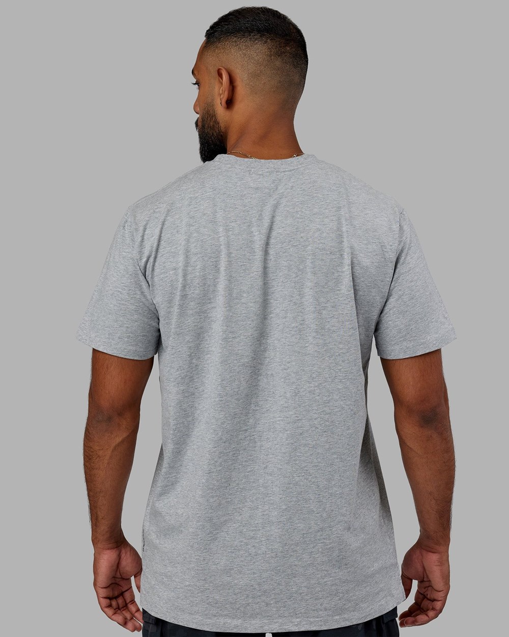 Lt Grey Marl LSKD Strength FLXCotton Tee | GJ0139768