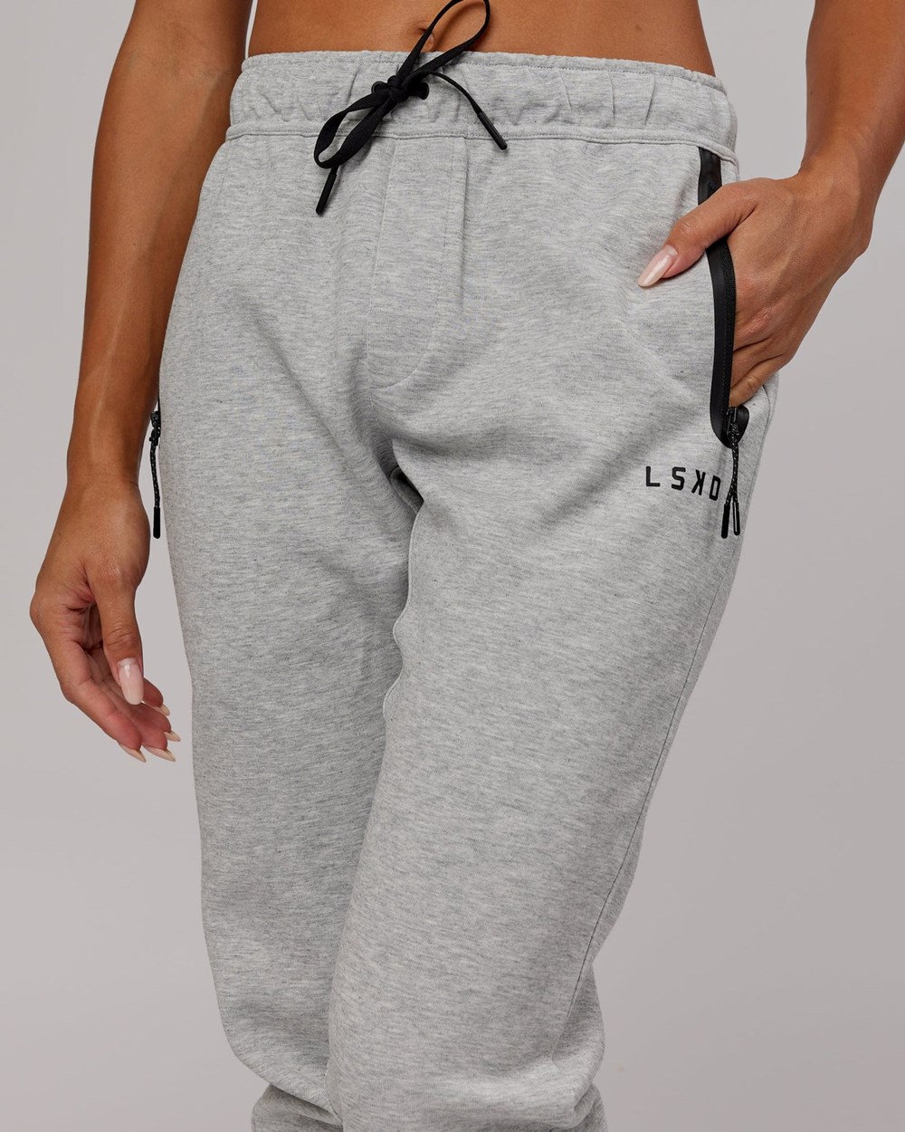 Lt Grey Marl LSKD Womens Athlete ForgedFleece Trackpant | BZ0342971