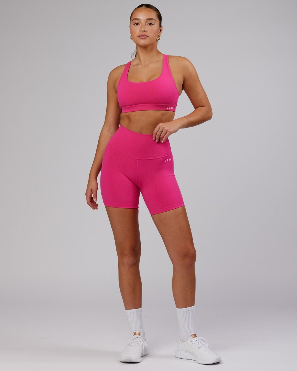 Magenta LSKD Base Mid-Length Bike Short | KG4165970