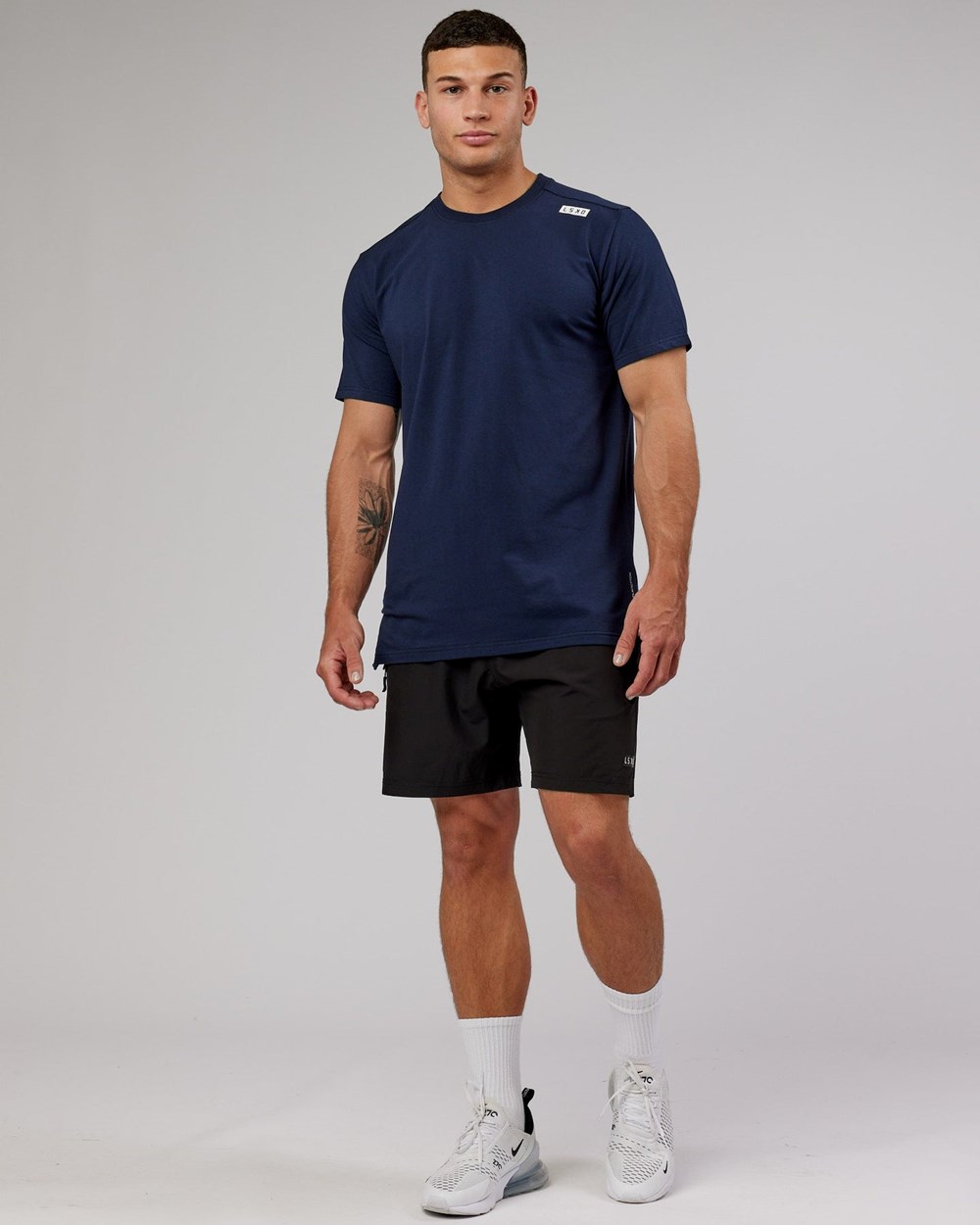 Navy LSKD Athlete FLXCotton Tee | WU6975081