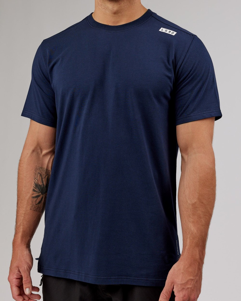 Navy LSKD Athlete FLXCotton Tee | WU6975081