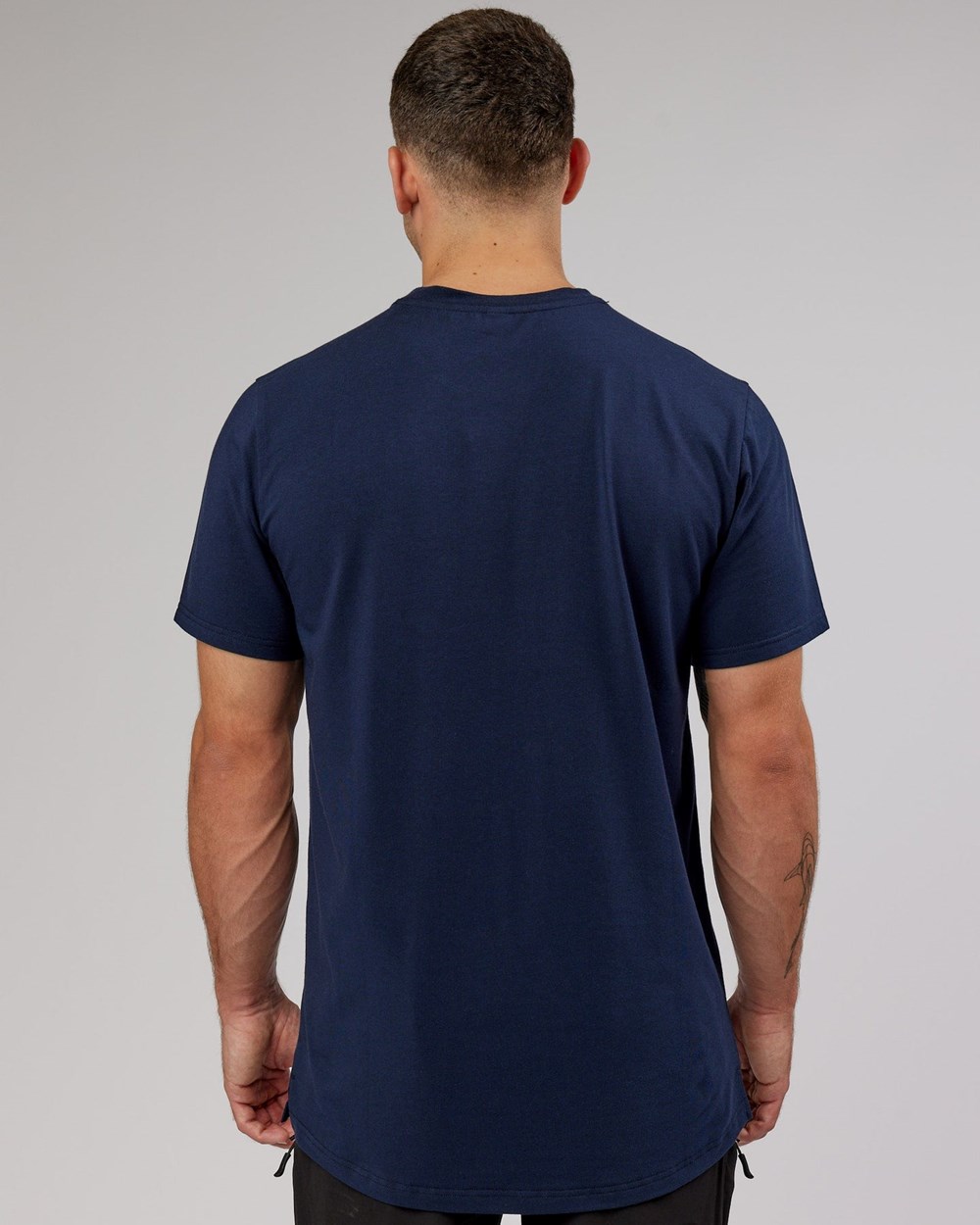 Navy LSKD Athlete FLXCotton Tee | WU6975081