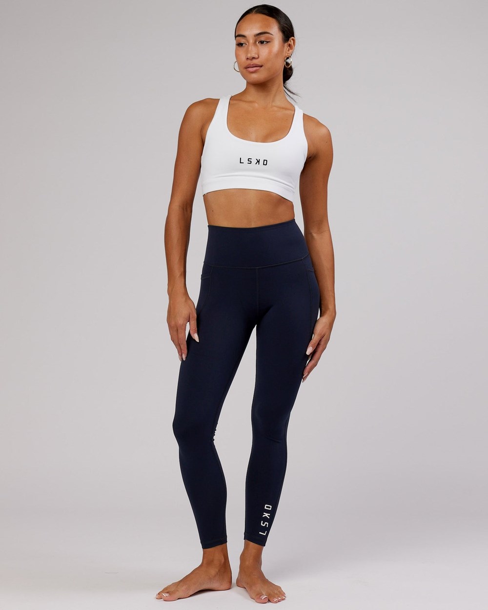 Navy LSKD Flux Full Length Legging | XB2104986