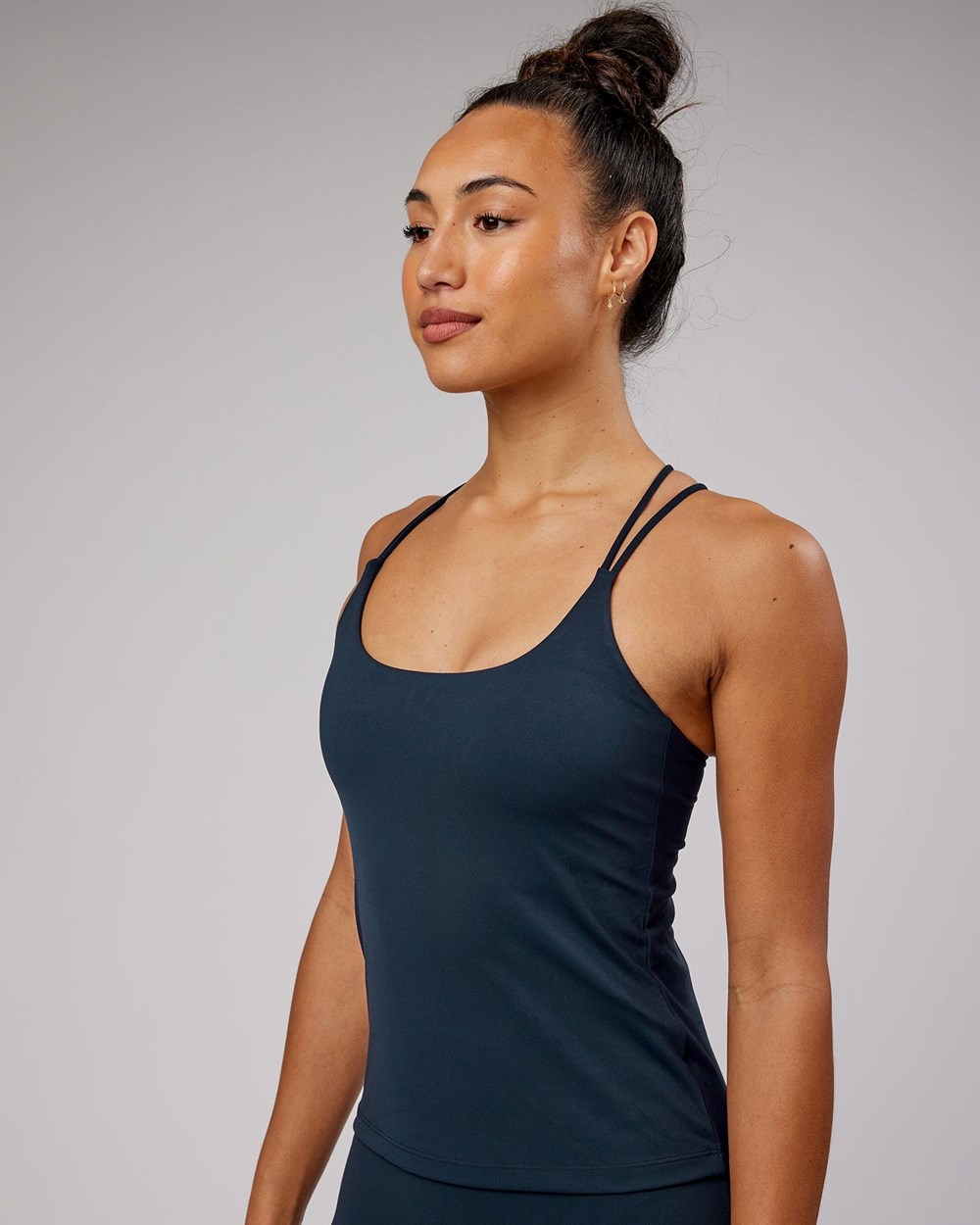 Navy LSKD Inversion Shelf Bra Tank | UY6143258