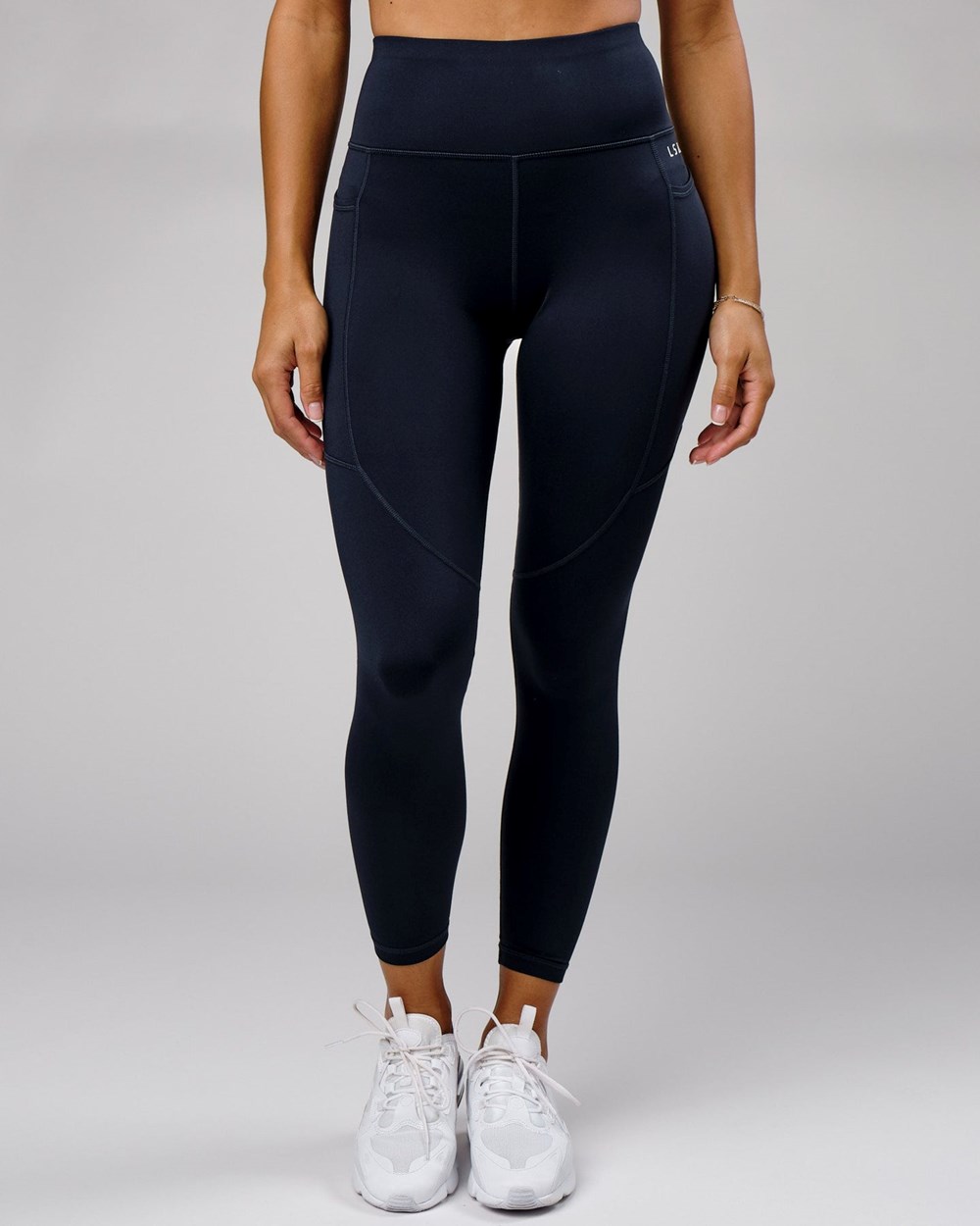 Navy LSKD Rep Full Length Legging Small Logo | SH8467931