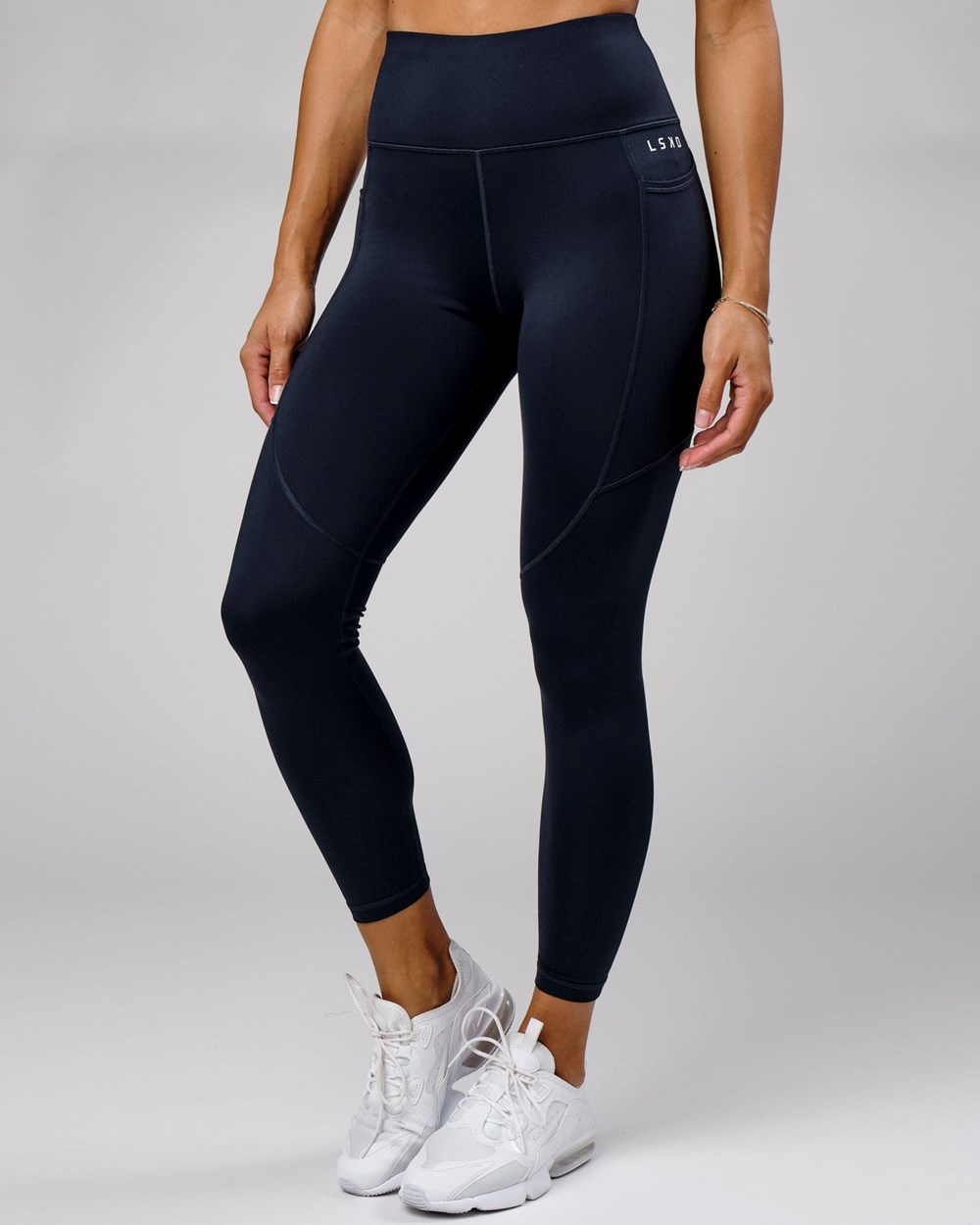 Navy LSKD Rep Full Length Legging Small Logo | SH8467931