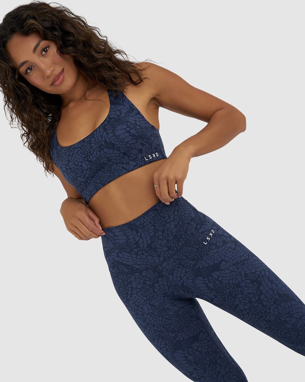 Navy Mamba LSKD Base Sports Bra | JC5619743