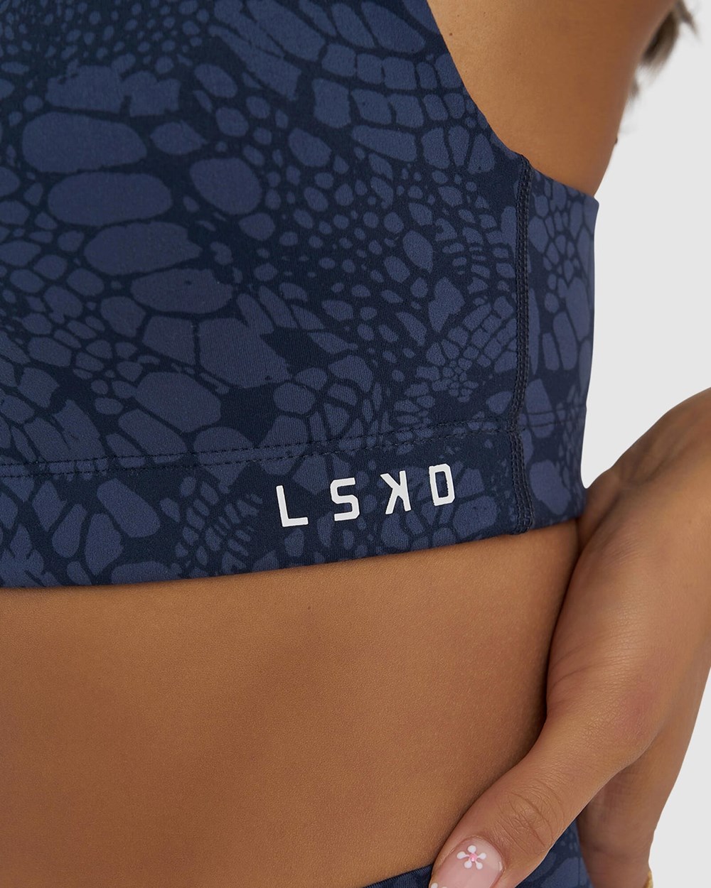 Navy Mamba LSKD Base Sports Bra | JC5619743