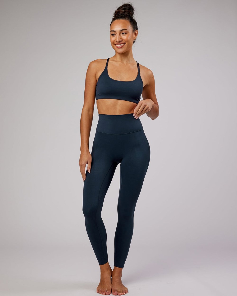 Navy No Logo LSKD Elixir Full Length Legging | HR2673109