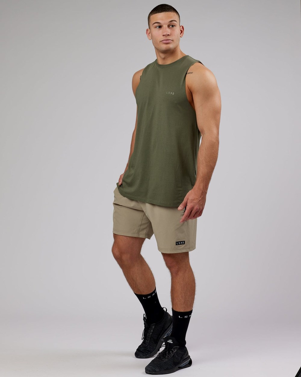 Olive Fade LSKD Deluxe PimaFLX Tank | DJ7246089