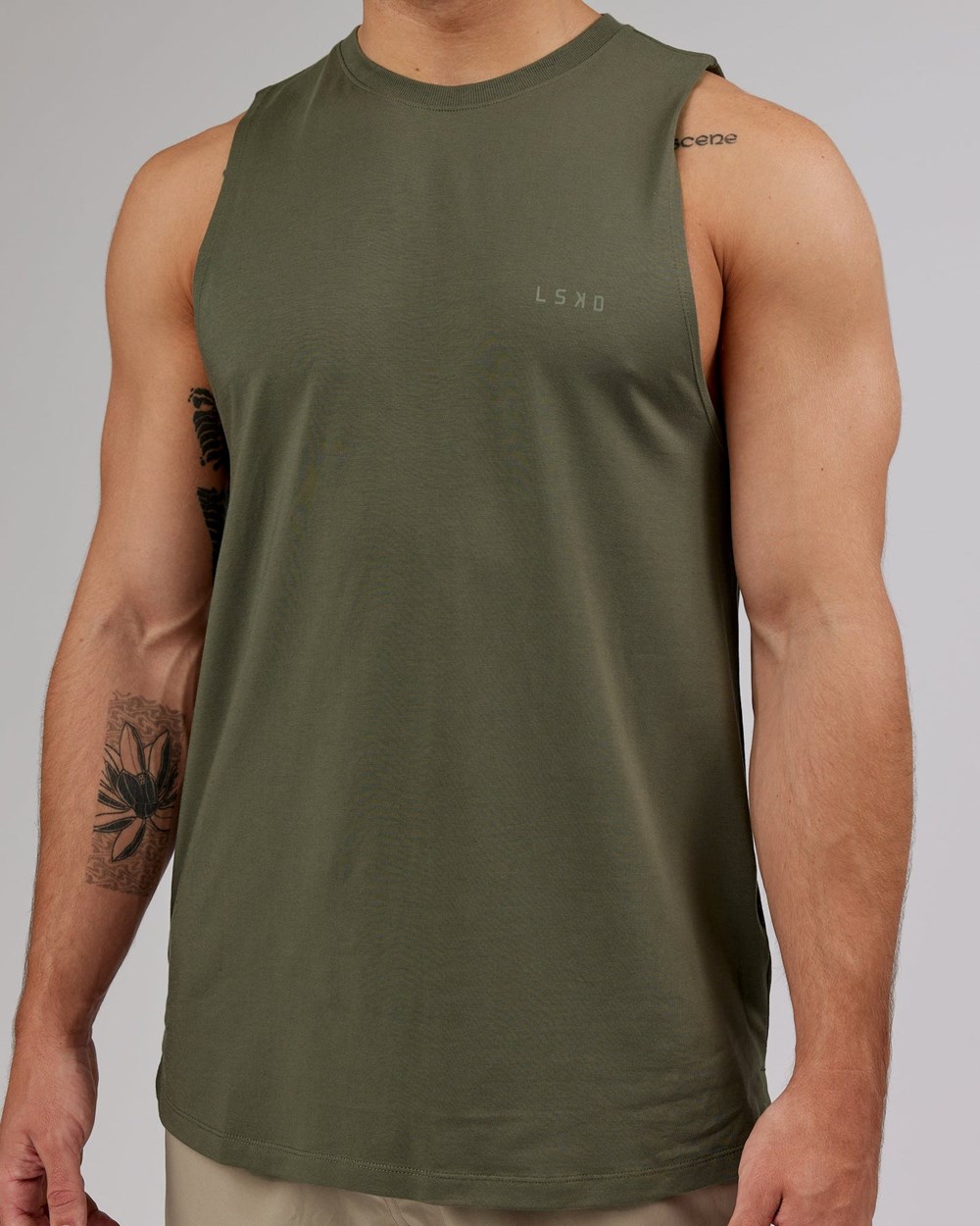 Olive Fade LSKD Deluxe PimaFLX Tank | DJ7246089