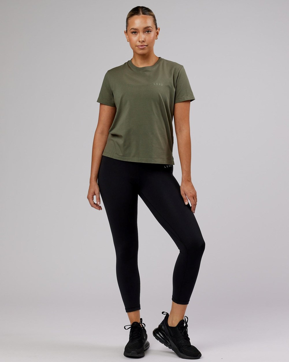 Olive Fade LSKD Deluxe PimaFLX Tee | YR3912457