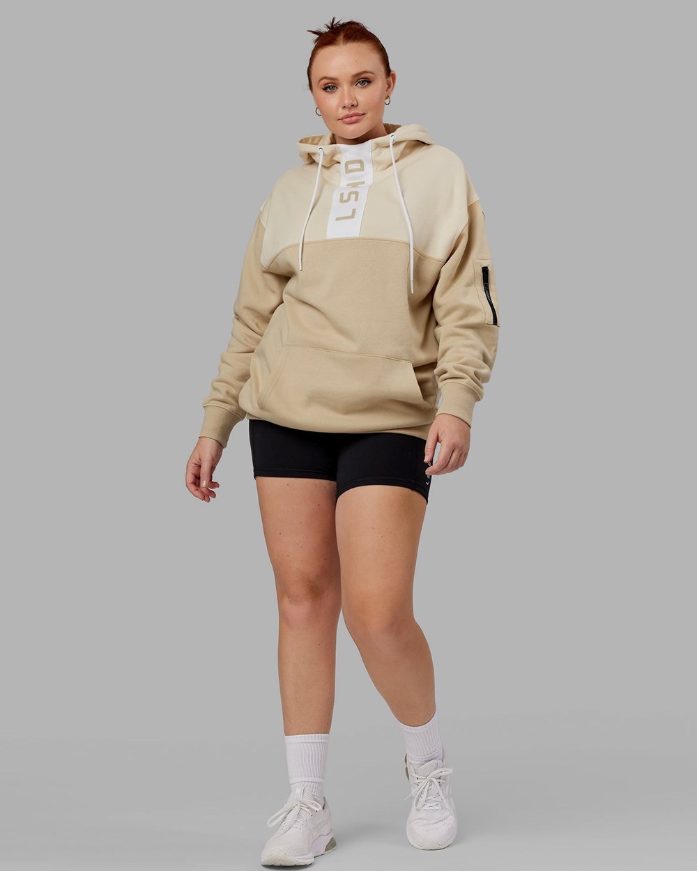 Pale Khaki LSKD Contrary Hoodie Oversize | NI4910285