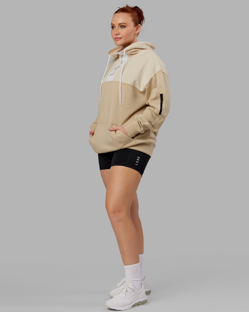 Pale Khaki LSKD Contrary Hoodie Oversize | NI4910285