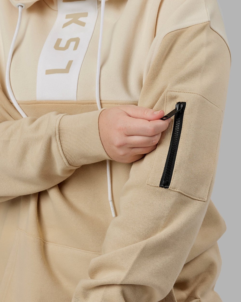 Pale Khaki LSKD Contrary Hoodie Oversize | XV1507923