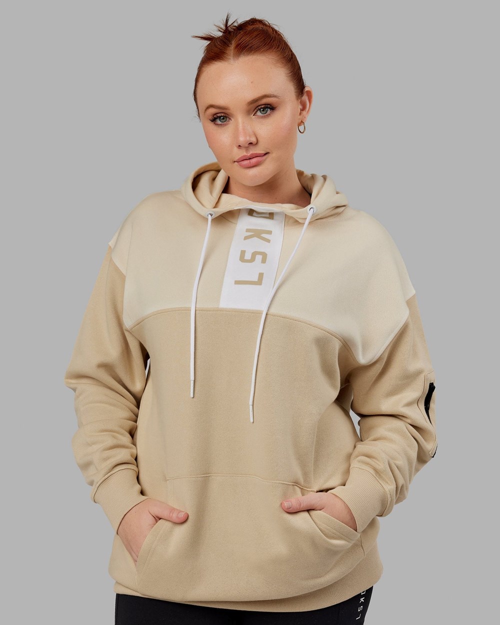 Pale Khaki LSKD Contrary Hoodie Oversize | XV1507923