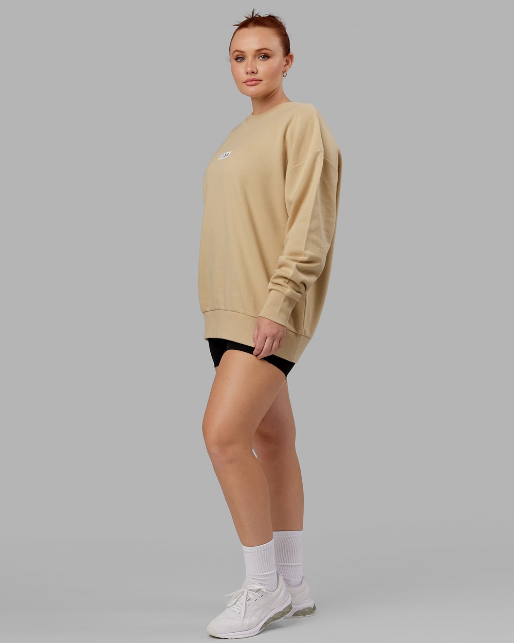 Pale Khaki LSKD Cornerstone Sweater Oversize | MJ3985421