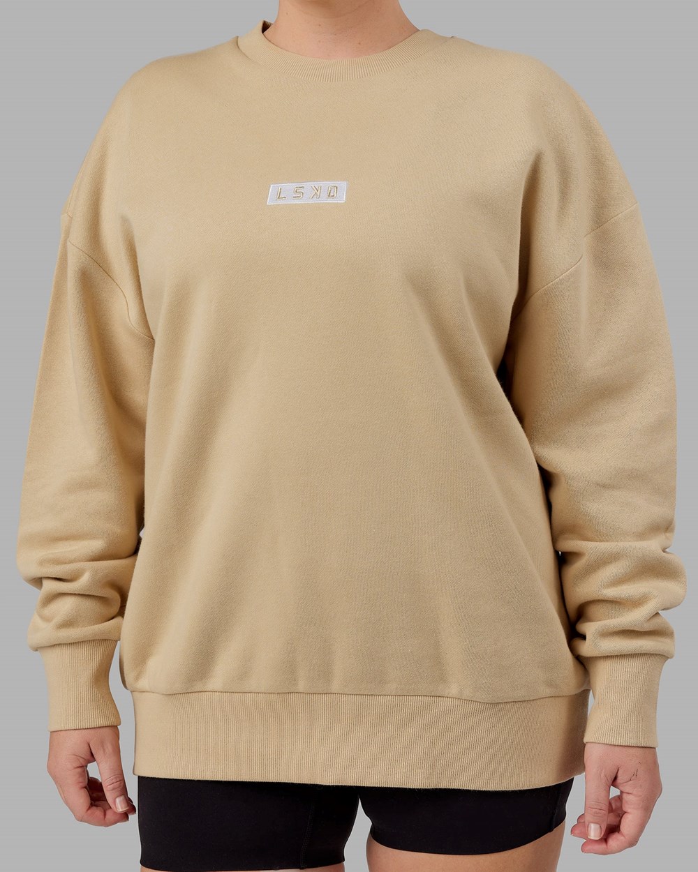 Pale Khaki LSKD Cornerstone Sweater Oversize | MJ3985421