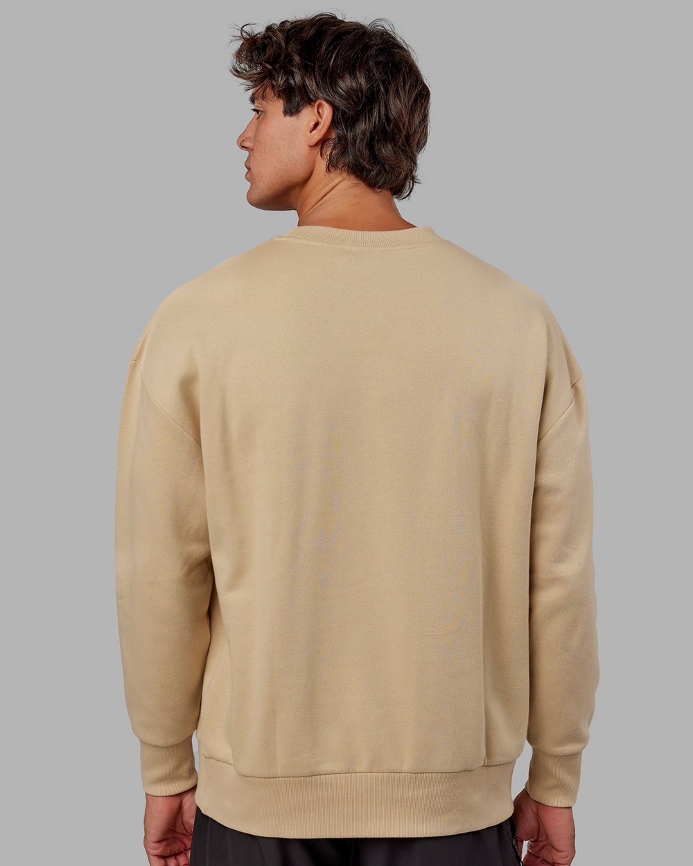 Pale Khaki LSKD Cornerstone Sweater Oversize | PE4529361