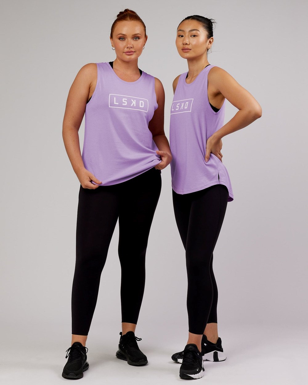 Pale Lilac LSKD Luna Tank | FY5437801