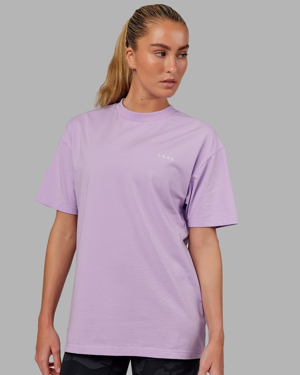 Pale Lilac LSKD VS1 FLXCotton Tee Oversize | IF7024385