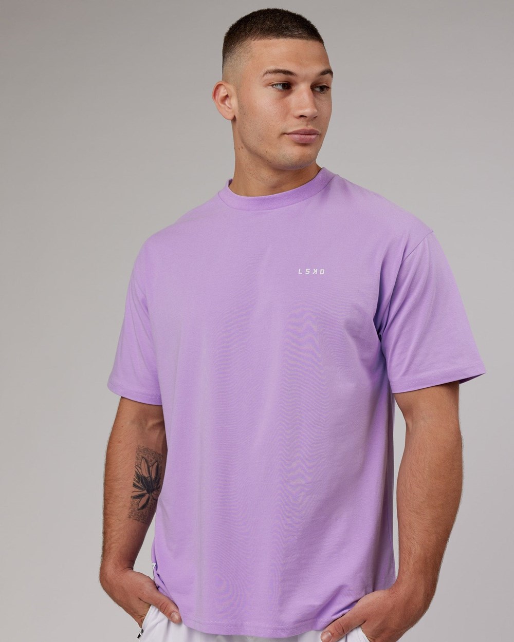 Pale Lilac LSKD VS1 FLXCotton Tee Oversize | IF7024385