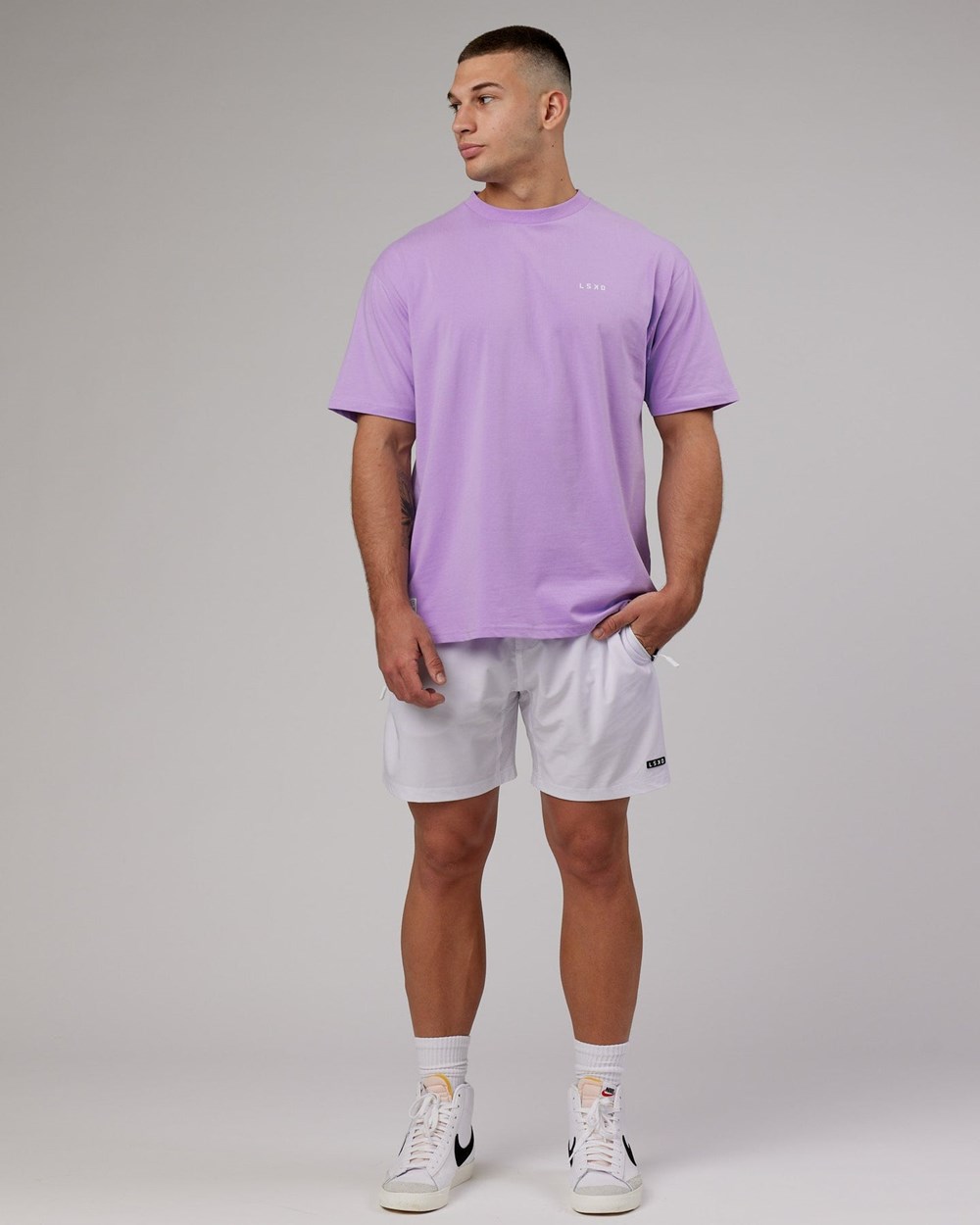 Pale Lilac LSKD VS1 FLXCotton Tee Oversize | IF7024385