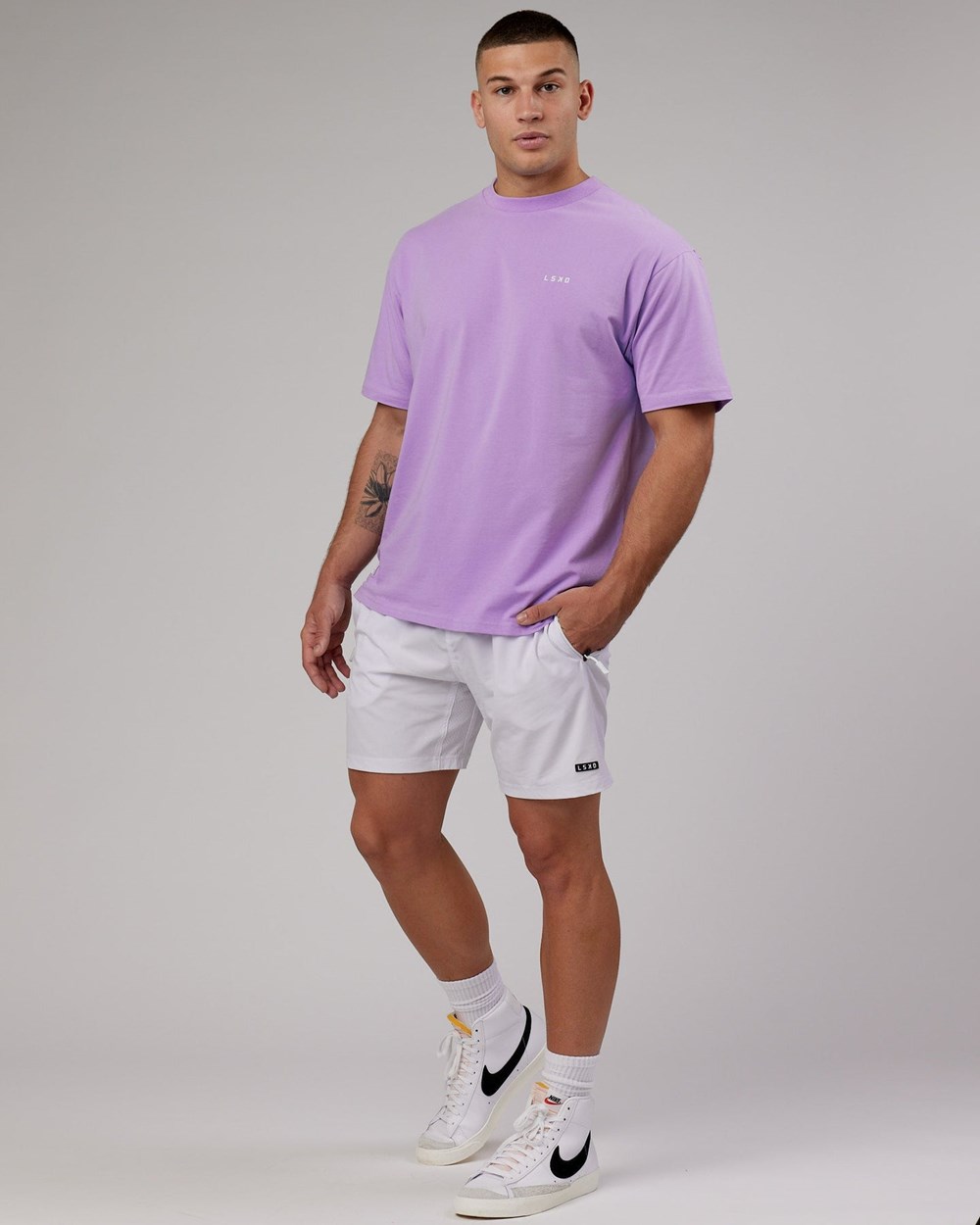 Pale Lilac LSKD VS1 FLXCotton Tee Oversize | IF7024385