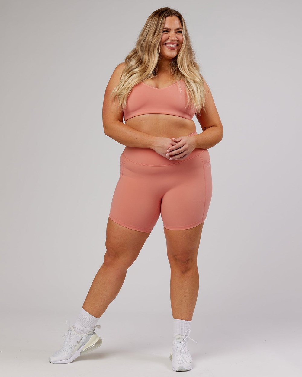 Peach LSKD Uplift Sports Bra | ZB3279106